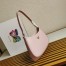 Prada Cleo Small Shoulder Bag In Pink Brushed Leather