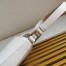 Prada Cleo Small Shoulder Bag In White Brushed Leather