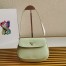 Prada Cleo Shoulder Bag with Flap in Aqua Brushed Leather