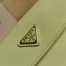 Prada Cleo Shoulder Bag with Flap in Aqua Brushed Leather