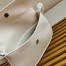 Prada Cleo Shoulder Bag with Flap in White Brushed Leather