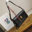 Prada Soft Sound Large Bag with Charms in Black Leather