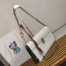 Prada Soft Sound Large Bag with Charms in White Leather