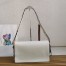 Prada Soft Sound Large Bag with Charms in White Leather