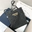 Prada Crochet Tote Bag in Black Raffia-effect 