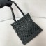 Prada Crochet Tote Bag in Black Raffia-effect 