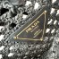 Prada Crochet Tote Bag in Black Raffia-effect 