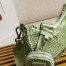 Prada Re-Edition 2005 Shoulder Bag in Aqua Satin with Crystals