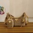 Prada Re-Edition 2005 Shoulder Bag in Gold Satin with Crystals