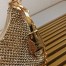 Prada Re-Edition 2005 Shoulder Bag in Gold Satin with Crystals