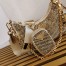 Prada Re-Edition 2005 Shoulder Bag in Gold Satin with Crystals