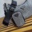 Prada Re-Edition 2005 Shoulder Bag in Black Satin with Crystals