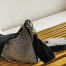 Prada Re-Edition 2005 Shoulder Bag in Black Satin with Crystals