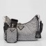 Prada Re-Edition 2005 Shoulder Bag in Black Satin with Crystals