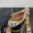Prada Re-Edition 2005 Bag in Beige and Blue Stripe Raffia