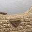 Prada Re-Edition 2005 Shoulder Bag in Beige Raffia
