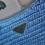 Prada Re-Edition 2005 Shoulder Bag in Blue Raffia