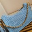 Prada Re-Edition 2005 Shoulder Bag in Blue Raffia