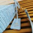 Prada Re-Edition 2005 Shoulder Bag in Blue Raffia