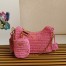 Prada Re-Edition 2005 Shoulder Bag in Pink Raffia