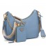Prada Re-Edition 2005 Shoulder Bag in Blue Saffiano Leather