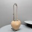 Alaia Le Coeur Crossbody Bag in Beige Calfskin