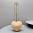 Alaia Le Coeur Crossbody Bag in Beige Calfskin