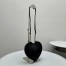Alaia Le Coeur Crossbody Bag in Black Calfskin