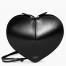 Alaia Le Coeur Crossbody Bag in Black Calfskin