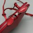 Alaia Le Coeur Crossbody Bag in Red Calfskin