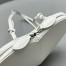 Alaia Le Coeur Crossbody Bag in White Calfskin
