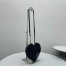 Alaia Le Coeur Crossbody Bag in Black Patent Calfskin