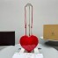 Alaia Le Coeur Crossbody Bag in Red Patent Calfskin