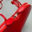 Alaia Le Coeur Crossbody Bag in Red Patent Calfskin