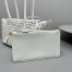 Alaia Neo Mina 32 Tote Bag in White Vienne Calfskin