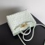 Bottega Veneta Andiamo Small Bag In Glacier Intrecciato Lambskin