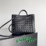 Bottega Veneta Andiamo Small Bag In Black Intrecciato Lambskin