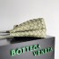 Bottega Veneta Andiamo Small Bag In Travertine Intrecciato Lambskin