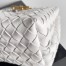 Bottega Veneta Andiamo Small Bag In White Intrecciato Lambskin