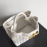 Bottega Veneta Andiamo Small Bag In White Intrecciato Lambskin