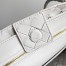 Bottega Veneta Andiamo Small Bag In White Intrecciato Lambskin