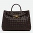 Bottega Veneta Andiamo Medium Bag In Fondant Intrecciato Lambskin
