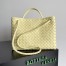 Bottega Veneta Andiamo Medium Bag In Ice Cream Intrecciato Lambskin