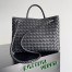 Bottega Veneta Andiamo Medium Bag In Black Intrecciato Lambskin