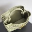Bottega Veneta Andiamo Medium Bag In Travertine Intrecciato Lambskin