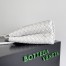 Bottega Veneta Andiamo Medium Bag In White Intrecciato Lambskin