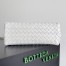 Bottega Veneta Andiamo Medium Bag In White Intrecciato Lambskin