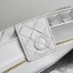 Bottega Veneta Andiamo Medium Bag In White Intrecciato Lambskin