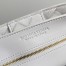 Bottega Veneta Andiamo Medium Bag In White Intrecciato Lambskin