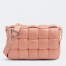 Bottega Veneta Padded Cassette Bag In Peachy Intrecciato Lambskin